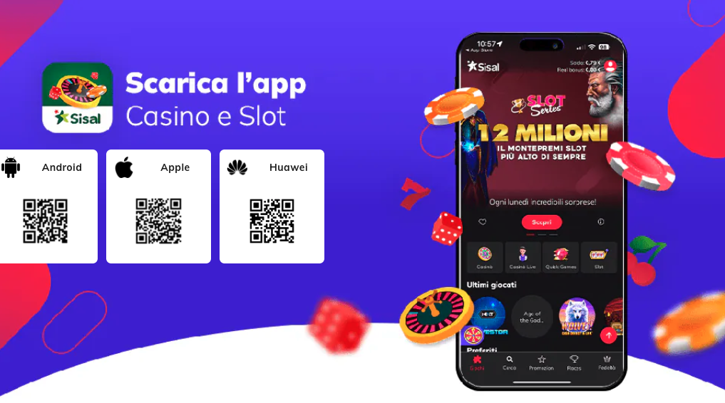 Sisal app Casino, Slot, Blackjack